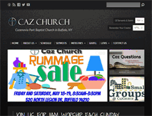 Tablet Screenshot of cazchurch.com